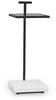 Mannill Accent Table | Black/White | Ancho: 26.4cm - Alto: 67.9cm - Prof: 26.4cm