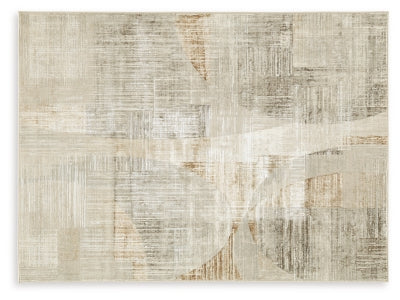Truward 5' x 7' Rug | Linen/Gray/Caramel | Ancho: 156.2cm - Alto: 1.0cm - Prof: 218.1cm