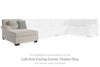 Alyadaria Left-Arm Facing Corner Chaise | Sandstone | Ancho: 990.6 - Alto: 990.6 - Prof : 1524.0