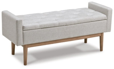 Briarson Storage Bench | Beige/Brown | Ancho: 127.0cm - Alto: 55.2cm - Prof: 45.1cm