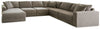 Raeanna 6-Piece Sectional with Chaise | Storm | Ancho: 3733.8 - Alto: 914.4 - Prof : 2895.6