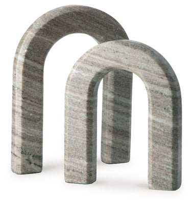 Keithton Sculpture Set (Set of 2) | Taupe | Ancho: 23.5cm - Alto: 30.8cm - Prof: 4.4cm