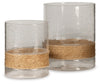Eudocia Candle Holder (Set of 2) | Clear | Ancho: 17.8cm - Alto: 22.9cm - Prof: 17.8cm
