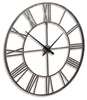 Paquita Wall Clock | Antique Silver | Ancho: 91.4cm - Alto: 91.4cm - Prof: 3.0cm