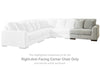 Regent Park Right-Arm Facing Corner Chair | Pewter | Ancho: 121.9cm - Alto: 99.1cm - Prof: 109.2cm