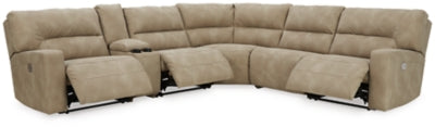 Next-Gen DuraPella 6-Piece Power Reclining Sectional | Sand | Ancho: 3073.4 - Alto: 1041.4 - Prof : 2794.0