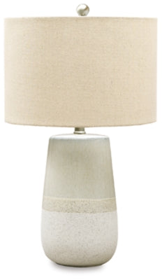 Shavon Table Lamp | Beige/White | Ancho: 39.4cm - Alto: 67.3cm - Prof: 39.4cm