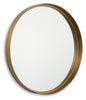 Elanah Accent Mirror | Gold Finish | Ancho: 752.48 - Alto: 53.98 - Prof : 752.48