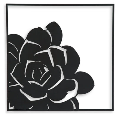 Ellyse Wall Decor | Black | Ancho: 61.0cm - Alto: 61.0cm - Prof: 1.3cm