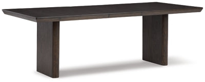 Bruxworth Dining Extension Table | Dark Brown | Ancho: 1016.0 - Alto: 765.3 - Prof : 2286.0