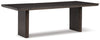 Bruxworth Dining Extension Table | Dark Brown | Ancho: 1016.0 - Alto: 765.3 - Prof : 2286.0