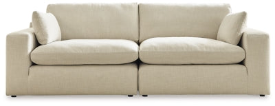 Elyza 2-Piece Sectional Loveseat | Linen | Ancho: 259.1cm - Alto: 91.4cm - Prof: 106.7cm