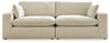 Elyza 2-Piece Sectional Loveseat | Linen | Ancho: 259.1cm - Alto: 91.4cm - Prof: 106.7cm