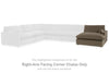 Sophie Right-Arm Facing Corner Chaise | Cocoa | Ancho: 116.8cm - Alto: 91.4cm - Prof: 170.2cm
