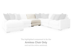 Elissa Court Armless Chair | Vanilla | Ancho: 81.3cm - Alto: 91.4cm - Prof: 104.1cm