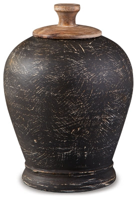 Barric Jar | Antique Black | Ancho: 228.6 - Alto: 342.9 - Prof : 228.6