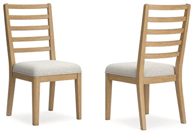Rencott Dining Chair | Light Brown | Ancho: 47.6cm - Alto: 99.1cm - Prof: 61.0cm