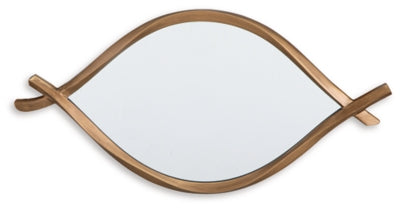 Bartner Accent Mirror | Antique Gold Finish | Ancho: 45.7cm - Alto: 91.4cm - Prof: 3.5cm