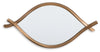 Bartner Accent Mirror | Antique Gold Finish | Ancho: 45.7cm - Alto: 91.4cm - Prof: 3.5cm