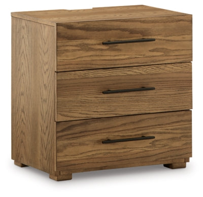 Dakmore Nightstand | Brown | Ancho: 66.0cm - Alto: 66.4cm - Prof: 43.2cm