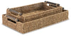 Halima Tray (Set of 2) | Tan | Ancho: 61.0cm - Alto: 10.2cm - Prof: 35.6cm