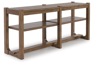 Cabalynn Sofa Table | Light Brown | Ancho: 165.4cm - Alto: 72.4cm - Prof: 43.5cm