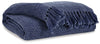Yasmin Throw (Set of 3) | Navy | Ancho: 127.0cm - Alto: 0.0cm - Prof: 152.4cm