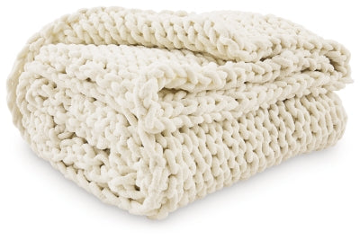Chaddon Throw (Set of 3) | Ivory | Ancho: 156.8cm - Alto: 2.5cm - Prof: 128.9cm