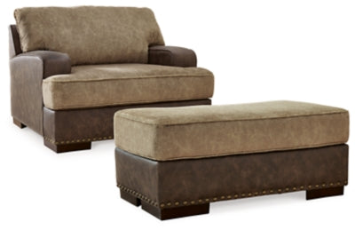 Alesbury Oversized Chair and Ottoman | Chocolate | Ancho: 0.0cm - Alto: 0.0cm - Prof: 0.0cm