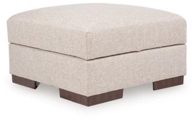Lavender Lane Oversized Accent Ottoman | Dune | Ancho: 812.8 - Alto: 431.8 - Prof : 812.8