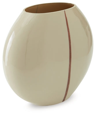 Sheabourne Vase | Cream | Ancho: 26.0cm - Alto: 23.8cm - Prof: 13.3cm
