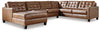 Baskove 4-Piece Sectional with Chaise | Auburn | Ancho: 355.6cm - Alto: 91.4cm - Prof: 271.8cm