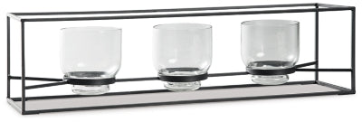Jadyn Candle Holder | Black | Ancho: 685.8 - Alto: 177.8 - Prof : 177.8