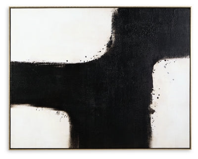 Reighlea Wall Art | Black/White | Ancho: 127.0cm - Alto: 100.0cm - Prof: 4.4cm