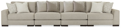 Lyndeboro 4-Piece Sectional Sofa | Wicker | Ancho: 447.0cm - Alto: 99.1cm - Prof: 111.8cm