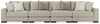Lyndeboro 4-Piece Sectional Sofa | Wicker | Ancho: 447.0cm - Alto: 99.1cm - Prof: 111.8cm