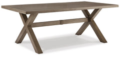 Beach Front Outdoor Dining Table | Beige | Ancho: 203.2cm - Alto: 73.4cm - Prof: 106.7cm