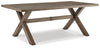 Beach Front Outdoor Dining Table | Beige | Ancho: 203.2cm - Alto: 73.4cm - Prof: 106.7cm