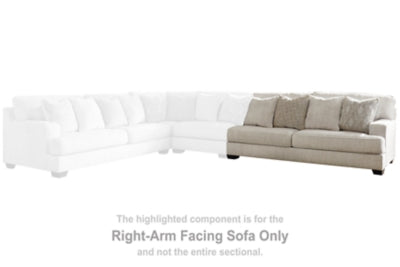 Rawcliffe Right-Arm Facing Sofa | Parchment | Ancho: 218.4cm - Alto: 96.5cm - Prof: 109.2cm