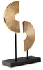 Berrnette Sculpture | Gold Finish/Black | Ancho: 25.4cm - Alto: 40.6cm - Prof: 10.2cm