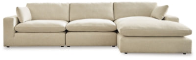 Elyza 3-Piece Sectional with Chaise | Linen | Ancho: 365.8cm - Alto: 91.4cm - Prof: 172.7cm