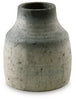 Moorestone Vase | Gray/Black | Ancho: 22.5cm - Alto: 27.0cm - Prof: 22.5cm