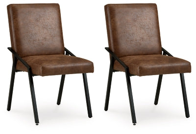 Zumbado Dining Chair | Brown/Black | Ancho: 53.3cm - Alto: 92.1cm - Prof: 66.0cm