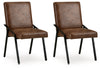 Zumbado Dining Chair | Brown/Black | Ancho: 53.3cm - Alto: 92.1cm - Prof: 66.0cm