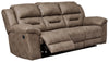 Stoneland Reclining Sofa | Fossil | Ancho: 228.6cm - Alto: 106.7cm - Prof: 104.1cm