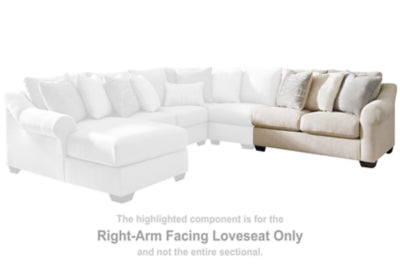 Carnaby Right-Arm Facing Loveseat | Linen | Ancho: 154.9cm - Alto: 99.1cm - Prof: 99.1cm
