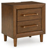 Lyncott Nightstand | Brown | Ancho: 62.6cm - Alto: 68.3cm - Prof: 43.2cm