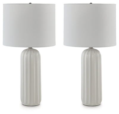 Clarkland Table Lamp (Set of 2) | White | Ancho: 32.7cm - Alto: 62.9cm - Prof: 32.7cm
