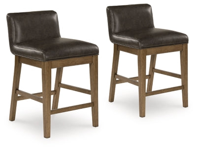 Cabalynn Counter Height Barstool | Two-tone Brown | Ancho: 49.5cm - Alto: 81.0cm - Prof: 55.9cm