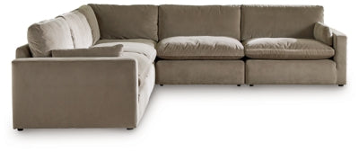 Sophie 5-Piece Sectional | Cocoa | Ancho: 322.6cm - Alto: 91.4cm - Prof: 322.6cm